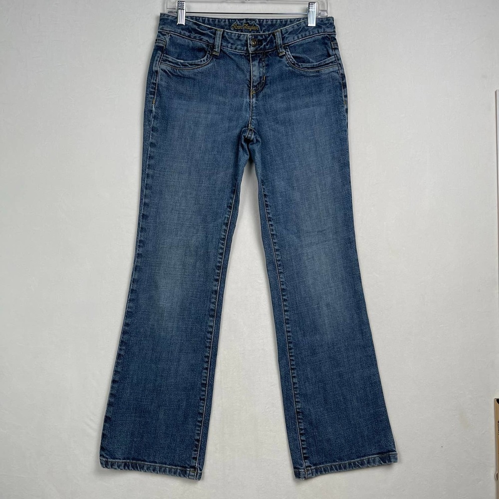 ANN TAYLOR Modern Fit Jeans Lindsay Waist Bootcut Low Rise Jeans w/ stretch SZ 6